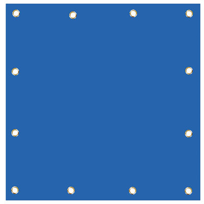 Heavy Duty Industrial Tarps In Multiple Sizes 12 Oz Waterproof Tarpaulin Vinyl Coated PVC Tarps With Rustproof Grommets Tennis Court Cover(5 x 10 ft)
