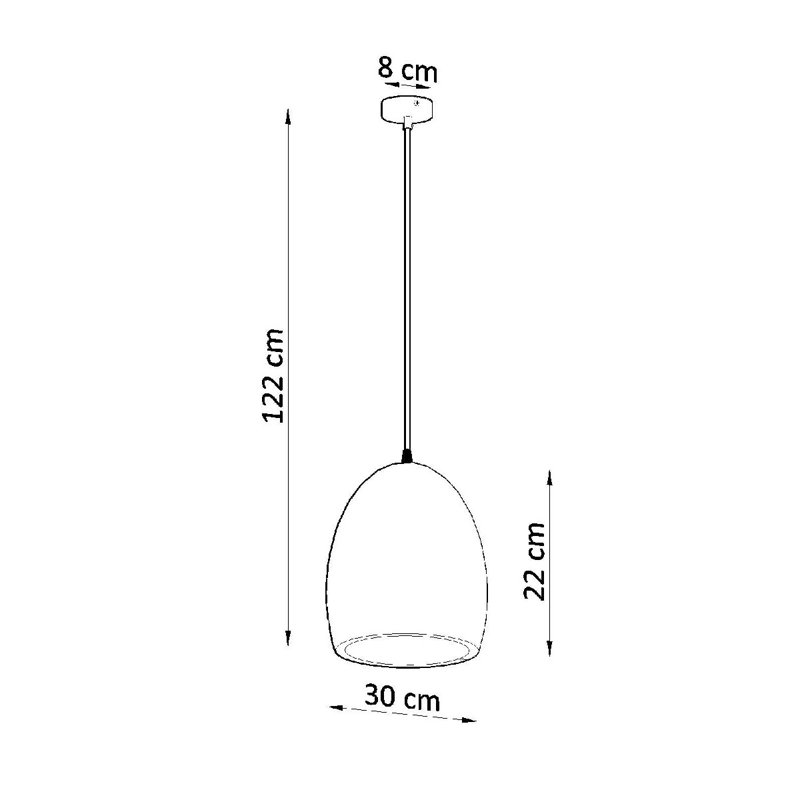 Ballymeade 1 - Light White Dome Pendant