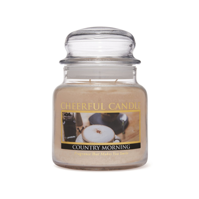 Bougie pour pot de style "country matinée", Blanc