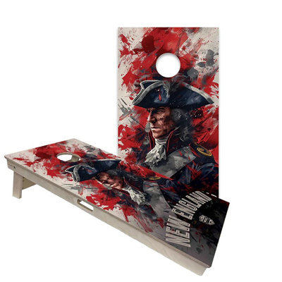 New England 2x4 Cornhole Board Set | Includes (2) Boards (8) Bags & Optional Accessories