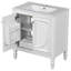 Meuble-lavabo de 30 po avec lavabo, deux portes avec tablette, charnières de porte à fermeture en douceur, style-200613322