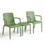 ORLA Side Table with 2 ORLA Lounge Chairs Set Taupe-1428978946
