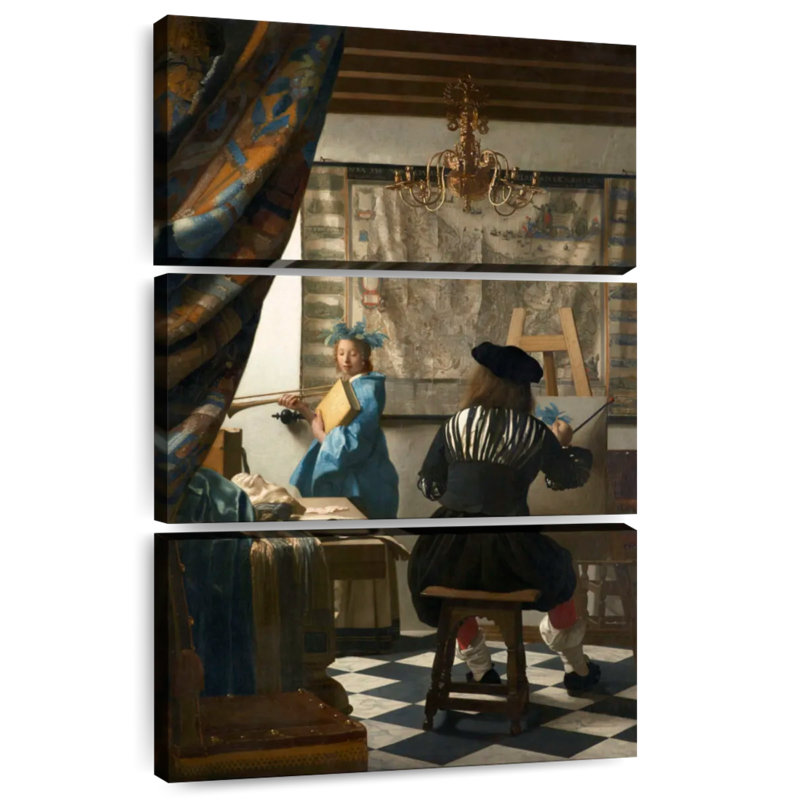 Leisha, l'art de peindre 1666-1668, H 50 po x l 32 po