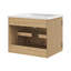 Meuble-lavabo mural 24 po avec lavabo en marbre Zia-111150384