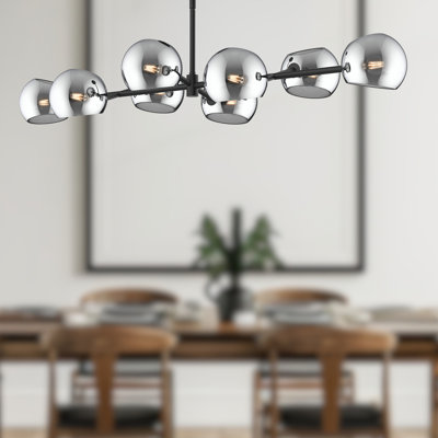 Lustre linéaire spoutnik moderne à 8 lumières Willow