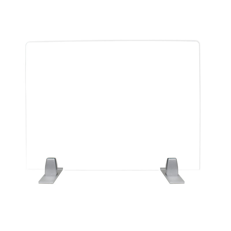 Écran d'intimité autoportant en acrylique, H 18 po x l 24 po, Transparent