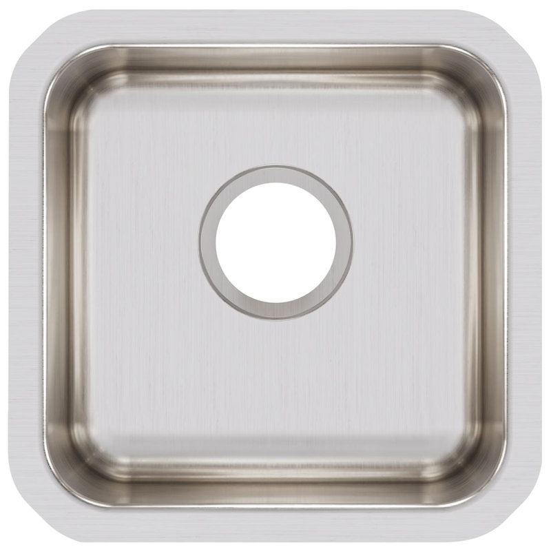 Elkay Lustertone Classic Stainless Steel 16" L x 15" W Undermount Kitchen Sink