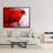 Abstract Red Parrot Print On Canvas