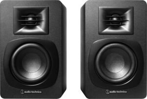Haut-parleurs de bibliothèque sans fil Bluetooth Audio Technica AT-SP3X (noir)