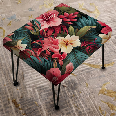 Mirage Tropical Pattern - Tropical Rectangle Ottoman