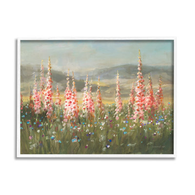 «Flower Blossoms Vast Country Meadow» par Danhui Nai - peinture sur bois