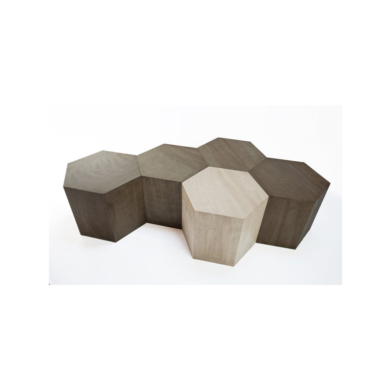 Coffee Table, Matte Black, 16"H x 20"L x 17.3"W