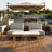 Modern Rectangular Coffee Table with Glossy White Top and Solid Hornbeam Wood Legs