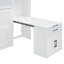 Lit escamotable mural simple avec placard, tiroirs et bureau - gris-1897236814