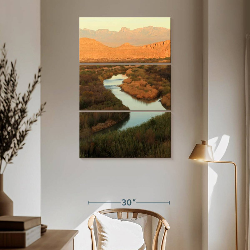 Vue du Rio Grande, H 65 po x l 42 po