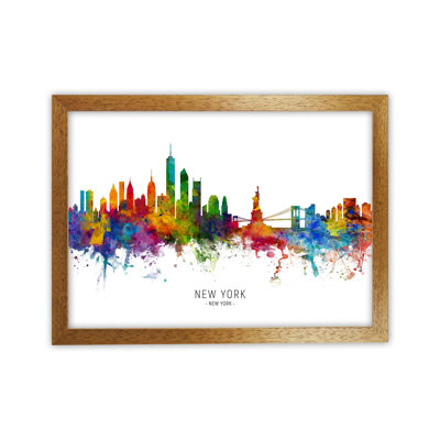 New York New York Skyline by Michael Tompsett - Print