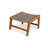 Sevilla Wicker Rattan Wooden Patio Lounge Chair and Ottam Set for Poolside, Backyard, Deck, Porch, Brown
