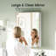 50mm W 70mm H Wall Mounted Required Frameless Medicine Cabinet Mirror 2 Adjustable