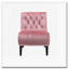 Chaise de salon en velours sans accoudoirs-1496763514