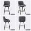 Swivel Counter Stool with Metal Frame-999654548