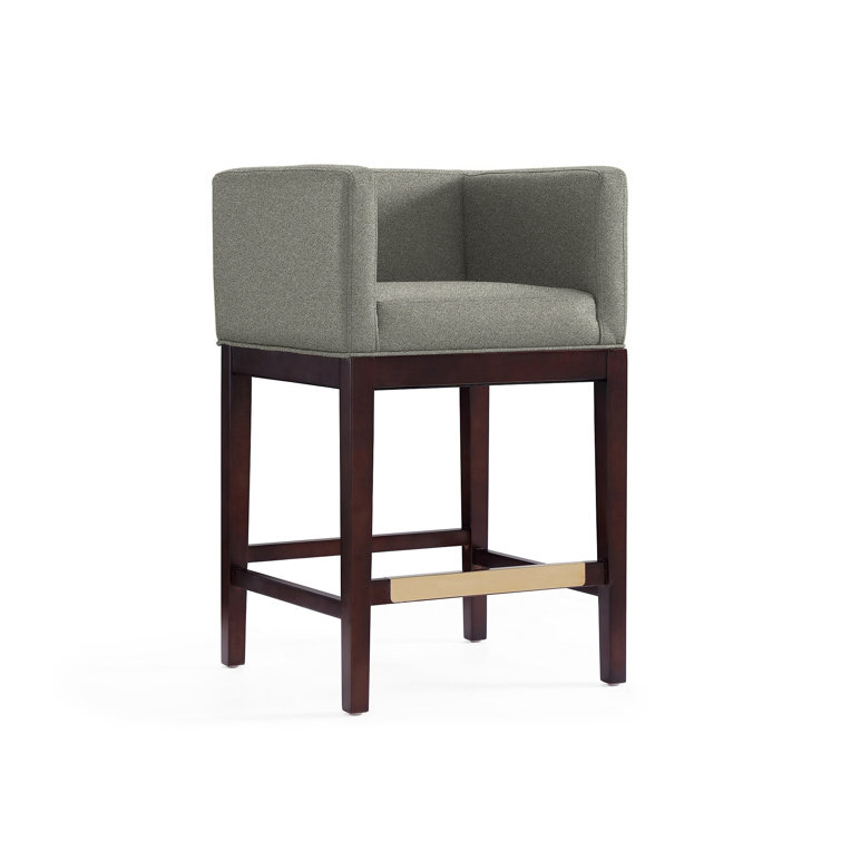 Beeley Upholstered Counter Stool with Solid Wood Frame
