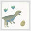 «Lindbergh Dinosaur Obsession Diptych», ensemble de 3 reproductions encadrées-1847534938