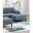 Contemporary 5Pcs Modular Sectional Set One Arm Chairs Armless Chair Ottoman L-Shaped Sectional Mineral Morgan Fabric-1876965557