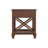 Stockbridge 21-Inch Square Wood End Table with Drawer, Traditional Cherry Stain Finish, Sturdy Pine Construction, Includes Storage Shelf and Functional Drawer for Living Room Essentials