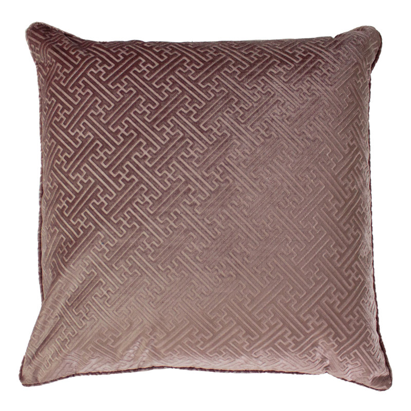 Puteaux Geometric Square Throw Cushion, Blush