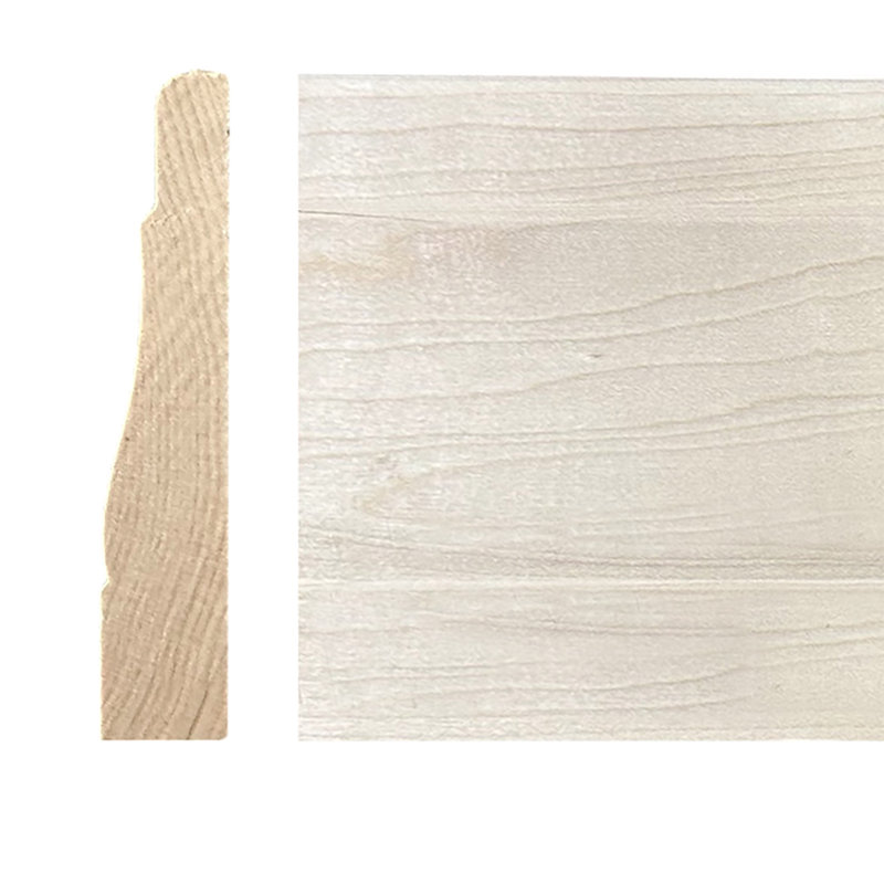 Couronne en bois H 96 po x l 3,5 po x P 0,75 po, Chêne rouge