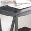  Console étroite à 3 niveaux avec rangement Maiocco-390959972-340827456