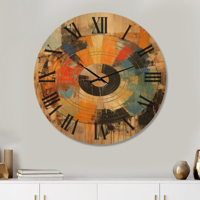 Horloge murale rétro en vinyle rétro II