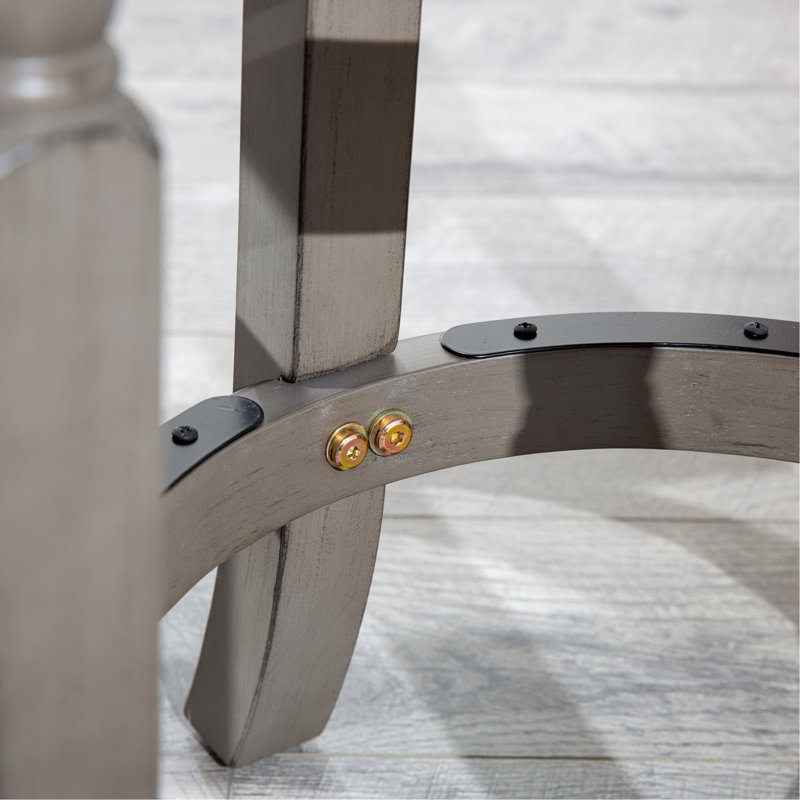 Tabouret Ramona, Gris, Tabouret de bar (siège d'une hauteur de 30 po), Beige