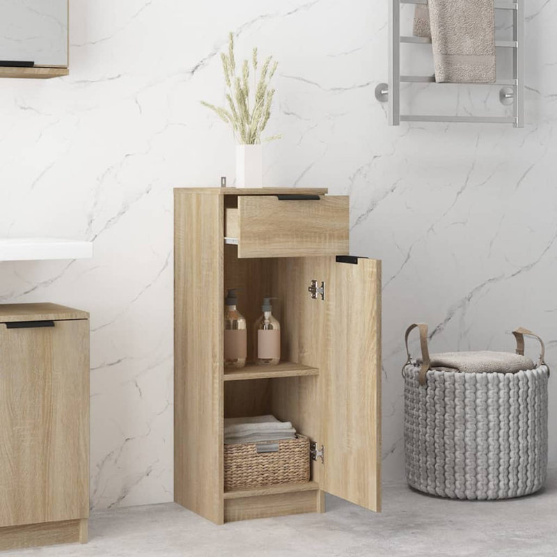 Jihyun Bathroom Storage, Sonoma Oak