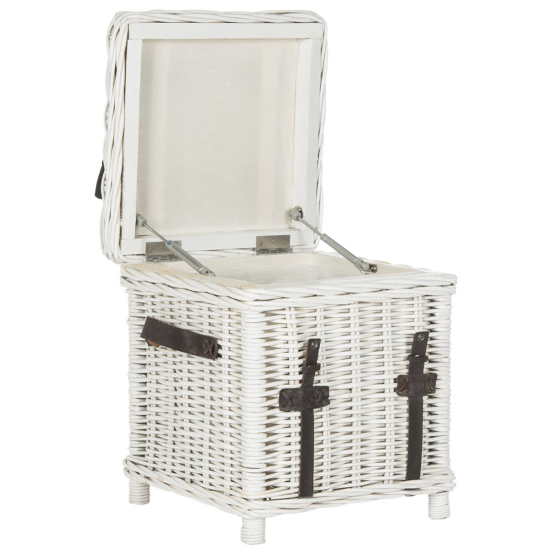 Vin End Table, White