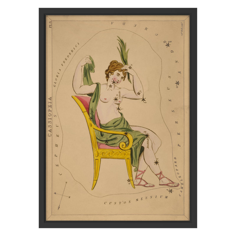 Cassiopeia Print by Grand Archives, 32" H x 23" W, Black Framed