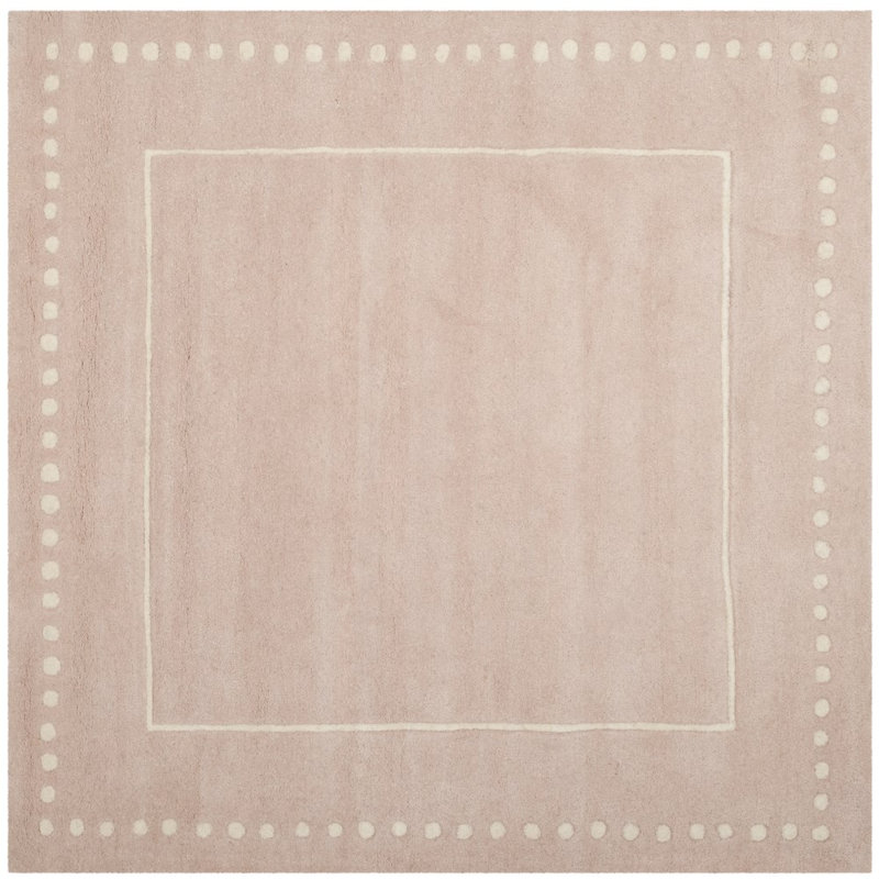 Cruz Hand Tufted Wool Solid Color Rug, Square 3'