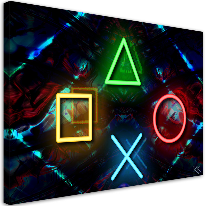 Picturegaming Computer Games - Wrapped Canvas Print, 60cm H x 90cm W