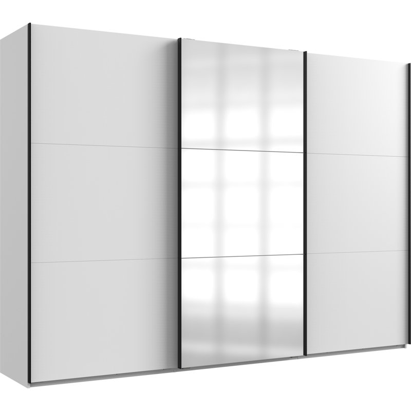 Guardino 3 Door Wardrobe, 216cm H x 300cm W x 65cm D, White