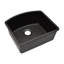 Évier de cuisine 23 po x 21 po en quartz platine, évier simple en forme de D, évier encastré, évier encastré, évier de cuisine en granit-101021182