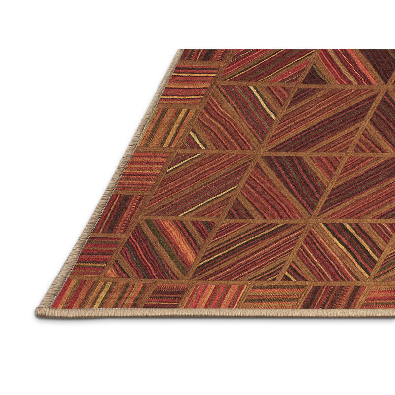 Washable Southwestern Indoor Rug, Rectangle 5' x 8'