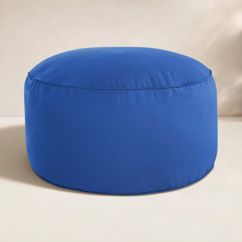 Repose-pieds extérieur rembourré Demi avec coussin Sunbrella®, Toile toile Truebrue® Sunbrella®