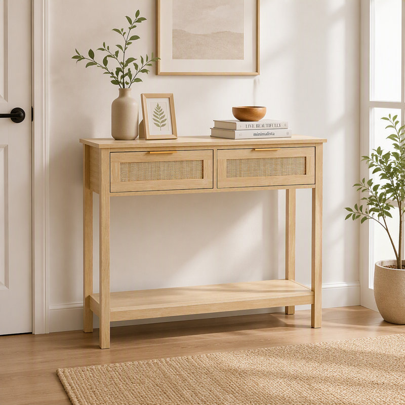 Table console avec tiroirs