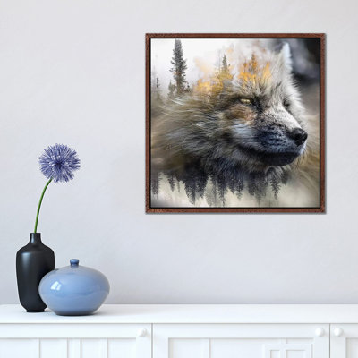 Golden Fox 1 Piece Wall Art on Canvas