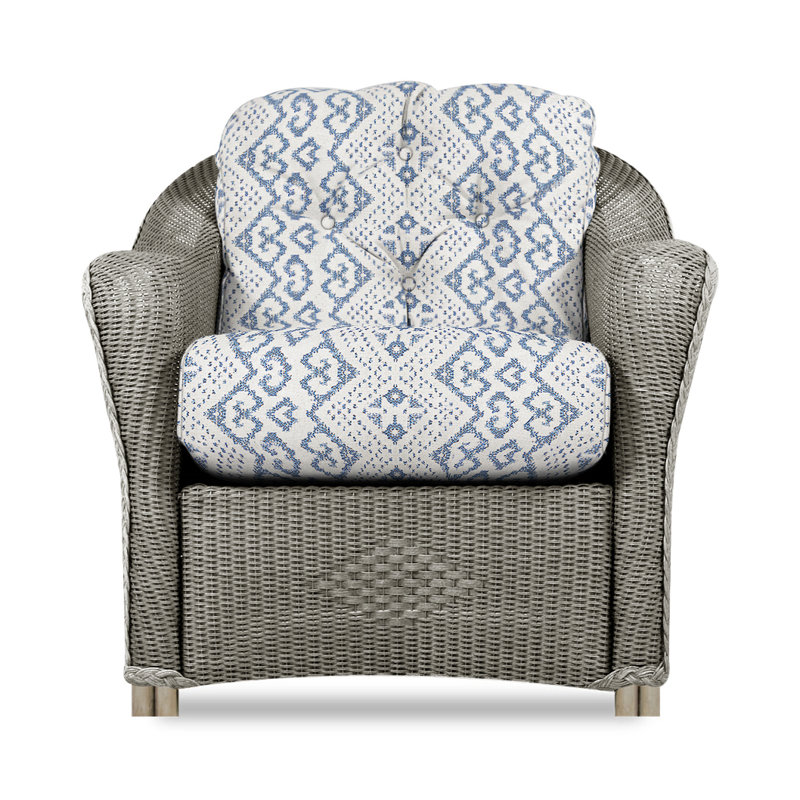 Reflections Outdoor Lounge Chair, Aman Capri, Denim Blue