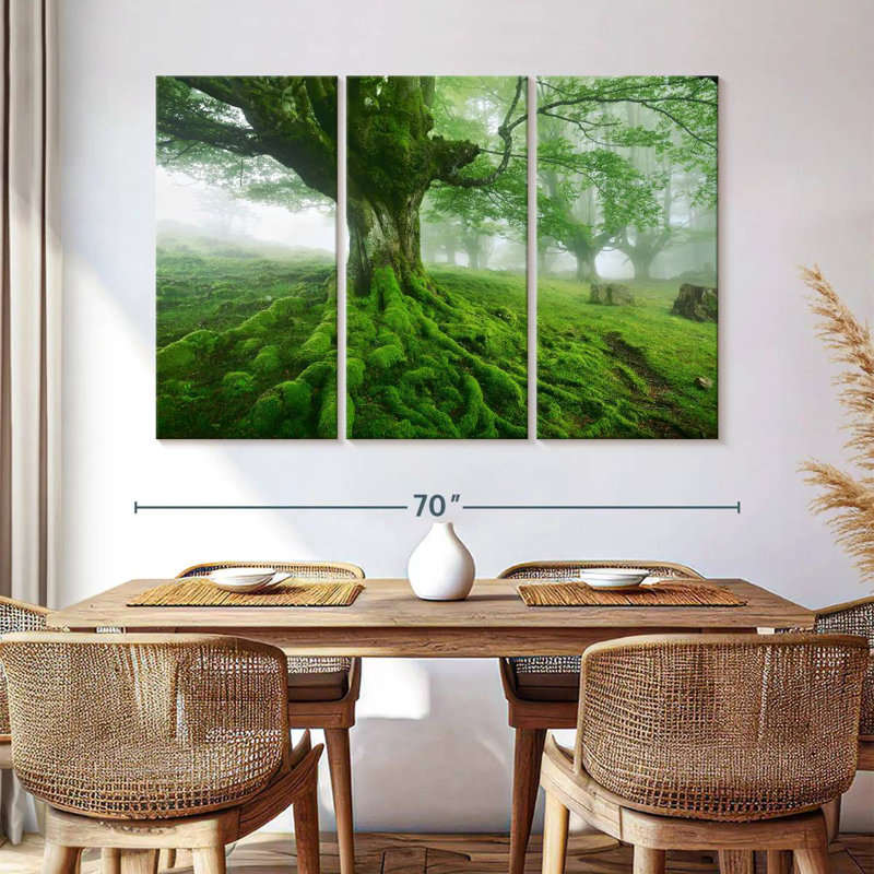 Harnek Mossy Tree, 42" H x 65" W