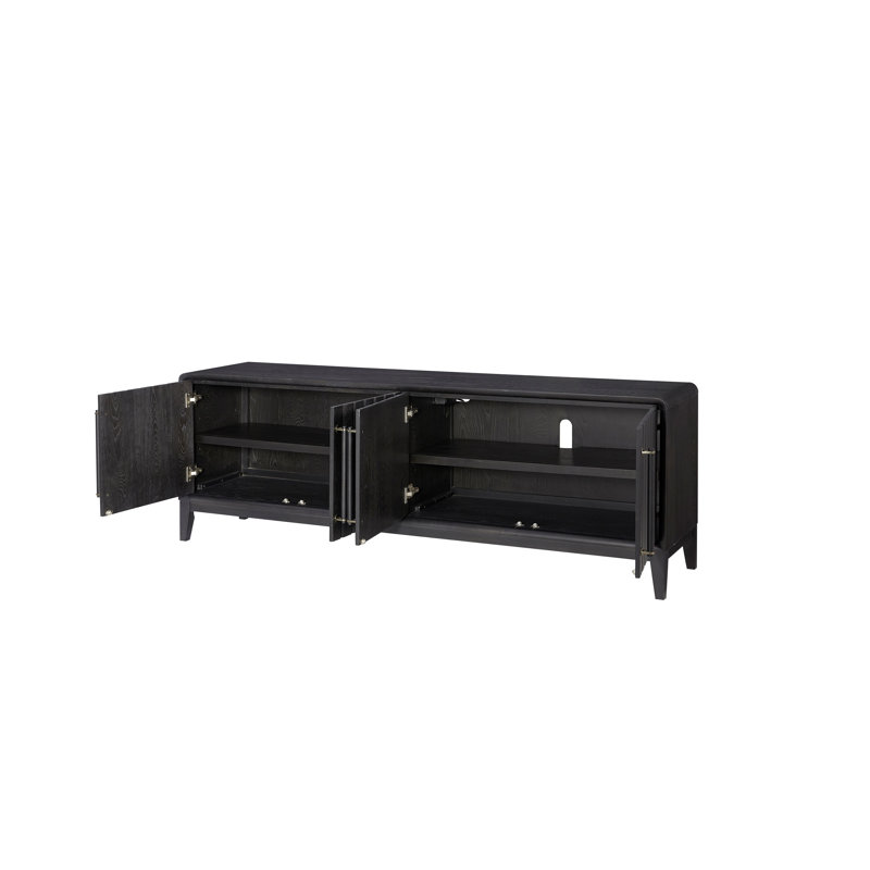 Console de 79 po avec bloc d'alimentation et portes de rangement Rothe