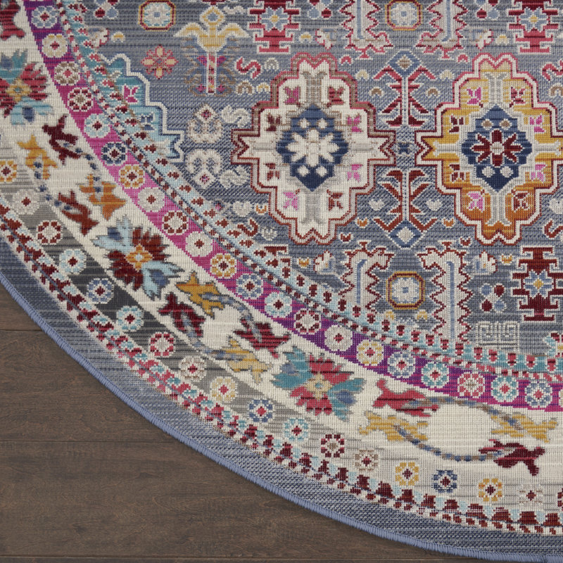 Lavant Oriental Indoor Rug, Round 4'