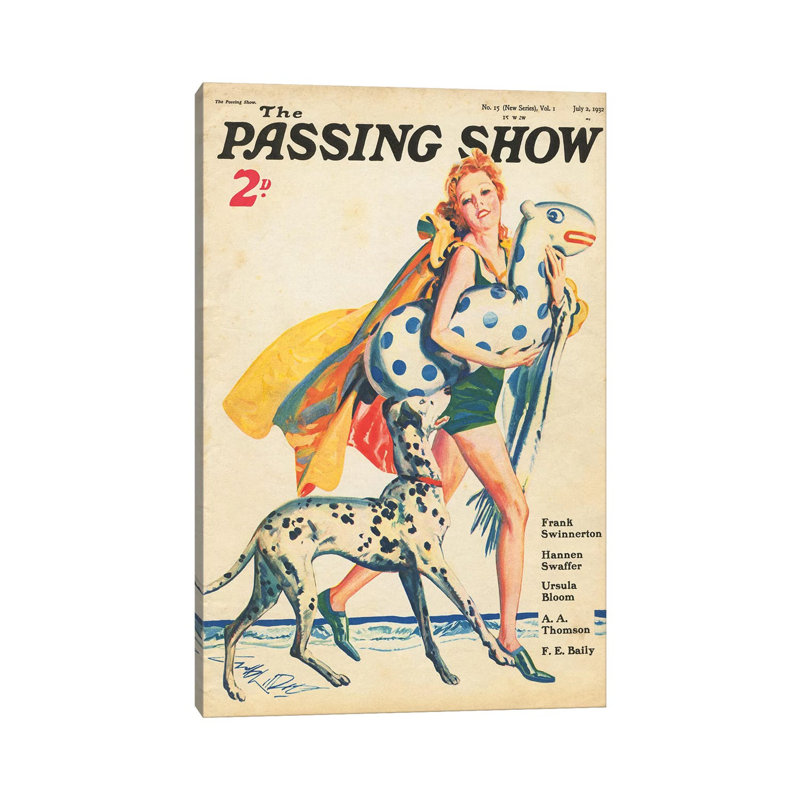 1930s The Passing Show Magazine Cover - Wrapped Canvas Gallery-Wrapped Canvas Giclée, 101.6 cm H x 66.04 cm W x 1.91 cm D