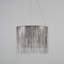 Lustre à DEL en chrome avec chaîne en aluminium Stonington